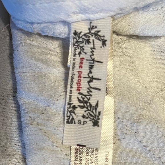 Free people cream and gold detail backless body suit size small - Picture 12 of 12